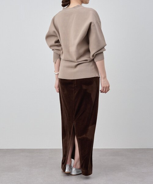 セットアップ対応》ベロアタイトスカート（スカート）｜SHENERY