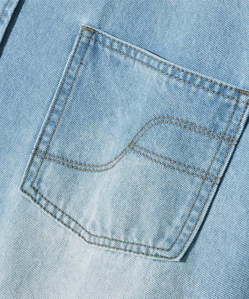 F.ILLUMINATE(フィルミネイト)の「【UNISEX】Filluminate/ステッチデニム半袖シャツ(シャツ/ブラウス・メンズ・スカイブルー/ライトブルー・SMALL/MEDIUM/LARGE)」の13枚目の写真