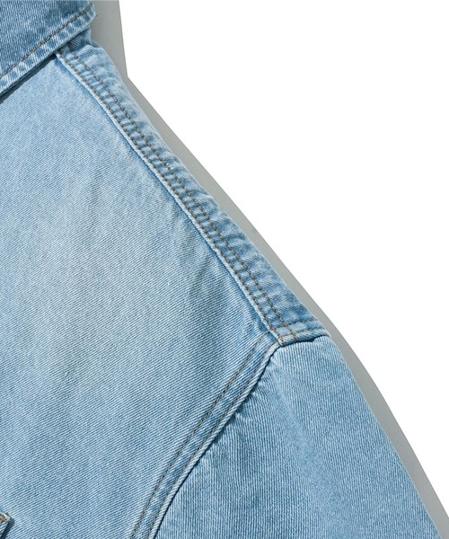 F.ILLUMINATE(フィルミネイト)の「【UNISEX】Filluminate/ステッチデニム半袖シャツ(シャツ/ブラウス・メンズ・スカイブルー/ライトブルー・SMALL/MEDIUM/LARGE)」の14枚目の写真