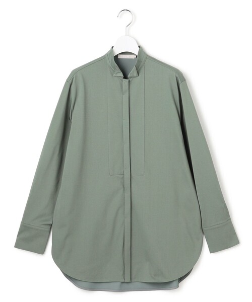 ICB(アイシービー)の「ブラウスライクジャージー ロングカットソー(Tシャツ/カットソー・レディース・ブラック系/スモーキーグリーン系/スカイブルー系・X-LARGE/LARGE)」の17枚目の写真