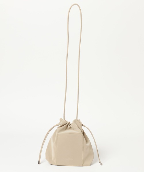 LAKOLE(ラコレ)の「ヌバック風ミニ巾着ショルダーバッグ / 574751(ショルダーバッグ・レディース・ブラック/ボルドー/グレイッシュベージュ・FREE)」の7枚目の写真