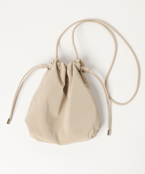 LAKOLE(ラコレ)の「ヌバック風ミニ巾着ショルダーバッグ / 574751(ショルダーバッグ・レディース・ブラック/ボルドー/グレイッシュベージュ・FREE)」の12枚目の写真