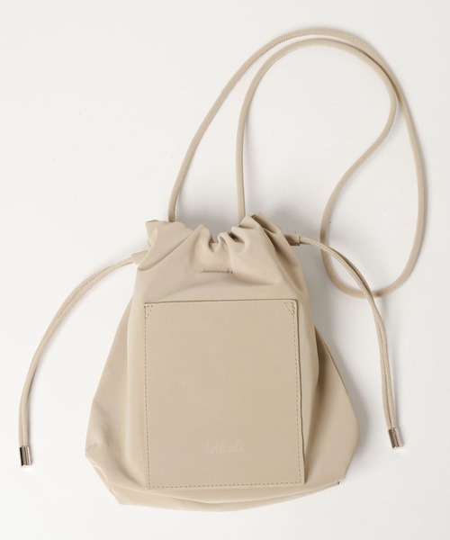 LAKOLE(ラコレ)の「ヌバック風ミニ巾着ショルダーバッグ / 574751(ショルダーバッグ・レディース・ブラック/ボルドー/グレイッシュベージュ・FREE)」の14枚目の写真