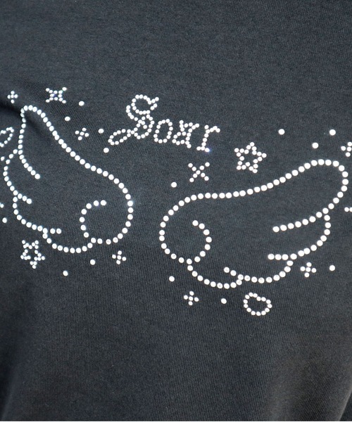 CECIL McBEE（セシルマクビー）の「ラインストーンウィングTシャツ（Tシャツ/カットソー・レディース・オフホワイト/サックスブルー/ブラック・MEDIUM/LARGE）」の20枚目の写真