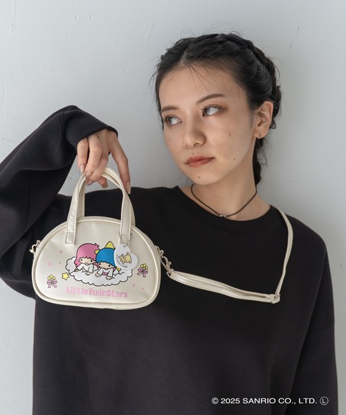sanrio（サンリオ）の「Sanrio characters(サンリオキャラクターズ) 2WAYレトロミニボストンバッグ / ポチャッコ・リトルツインスターズ・マロンクリーム・ハローキティ SAN-0011（ボストンバッグ・レディース・ピンク/レッド/アイボリー/ブルー・FREE）」の7枚目の写真