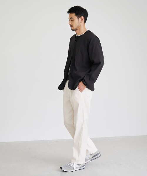 coen（コーエン）の「【カラバリ豊富な５色展開】楽シェフパンツ　ーストレッチー（その他パンツ・メンズ・ネイビー/オリーブ/ホワイト/ダークグレー/ブラック・M/XL/L/S）」の7枚目の写真