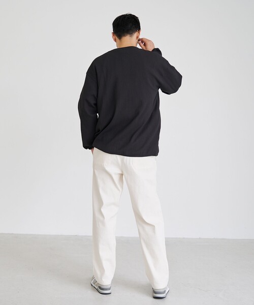 coen（コーエン）の「【カラバリ豊富な５色展開】楽シェフパンツ　ーストレッチー（その他パンツ・メンズ・ネイビー/オリーブ/ホワイト/ダークグレー/ブラック・M/XL/L/S）」の9枚目の写真