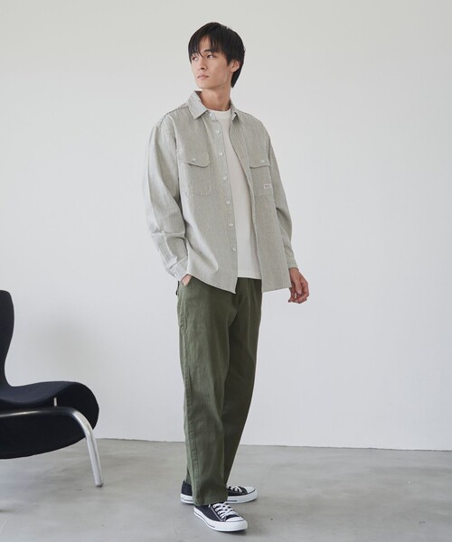 coen（コーエン）の「【カラバリ豊富な５色展開】楽シェフパンツ　ーストレッチー（その他パンツ・メンズ・ネイビー/オリーブ/ホワイト/ダークグレー/ブラック・M/XL/L/S）」の20枚目の写真