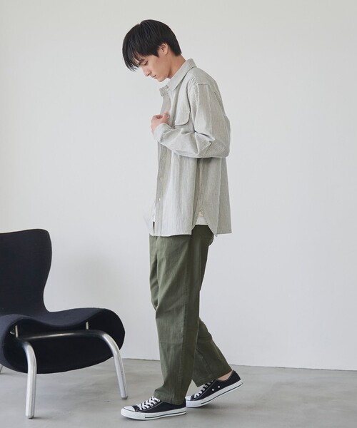 coen（コーエン）の「【カラバリ豊富な５色展開】楽シェフパンツ　ーストレッチー（その他パンツ・メンズ・ネイビー/オリーブ/ホワイト/ダークグレー/ブラック・M/XL/L/S）」の21枚目の写真