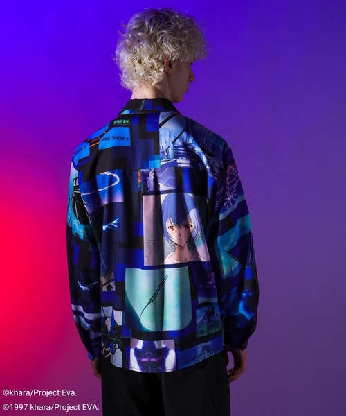 HARE（ハレ）の「【エヴァンゲリオンコラボ】コラージュプリントシャツ