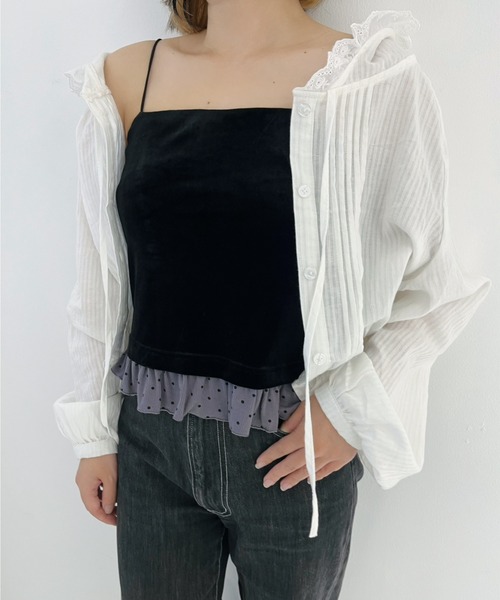 idem(イデム)の「lace hoodie blouse / フード付きレースブラウス(シャツ/ブラウス・レディース・アイボリー・FREE)」の19枚目の写真