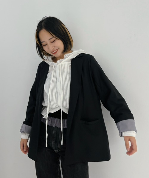 idem(イデム)の「lace hoodie blouse / フード付きレースブラウス(シャツ/ブラウス・レディース・アイボリー・FREE)」の21枚目の写真