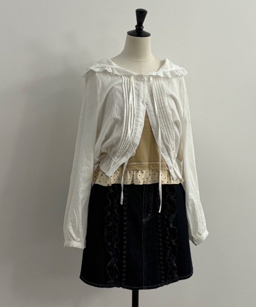 idem(イデム)の「lace hoodie blouse / フード付きレースブラウス(シャツ/ブラウス・レディース・アイボリー・FREE)」の17枚目の写真