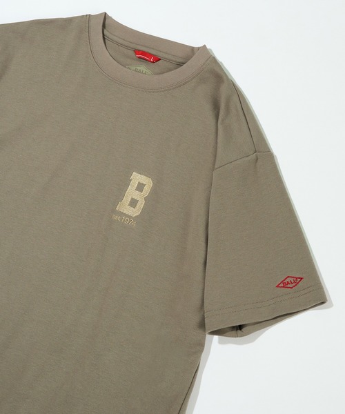 BALL(ボール)の「【BALL】T/Cポンチ ロゴ刺繍Tシャツ 55730(Tシャツ/カットソー・メンズ・ブルー/ホワイト/ブラック/ベージュ/ミント・M/L/LL)」の1枚目の写真