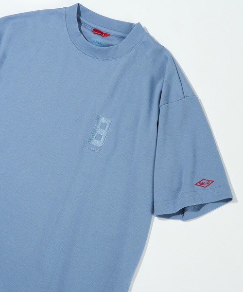 BALL(ボール)の「【BALL】T/Cポンチ ロゴ刺繍Tシャツ 55730(Tシャツ/カットソー・メンズ・ブルー/ホワイト/ブラック/ベージュ/ミント・M/L/LL)」の5枚目の写真
