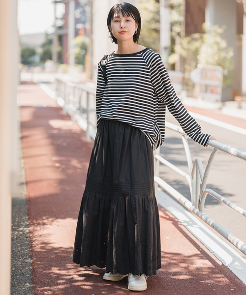 Spick＆Span 2025SS ボートネックバックタックプルオーバー 追加2》ボートネックバックタックプルオーバー（Tシャツ