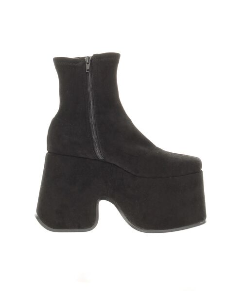 RESEXXY（リゼクシー）の「厚底スエードショートブーツ（ブーツ・レディース・ブラック・LARGE/MEDIUM/SMALL）」の21枚目の写真