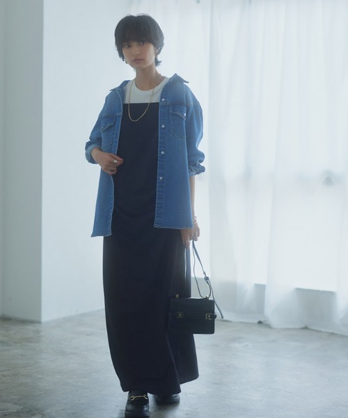 RASW（ラス）の「［RASW］ドレープタックキャミワンピース（ワンピース・レディース・ブラック・L/M/PM）」の5枚目の写真