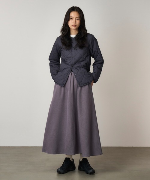 Gramicci（グラミチ）の「WOOL LIKE FLARE SKIRT｜ウールライクフレアスカート（スカート・レディース・ブラック/グレー/ブラウン/チャコール・S/L/XS/M/XL）」の6枚目の写真