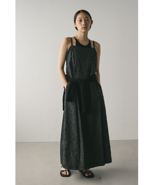 STYLEMIXER(スタイルミキサー)の「シアージャガードキャミワンピース(ワンピース・レディース・アイボリー/グレー・SMALL/MEDIUM)」の7枚目の写真