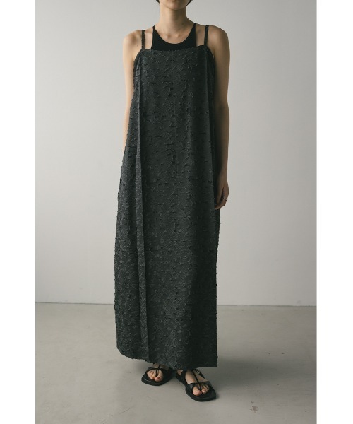 STYLEMIXER(スタイルミキサー)の「シアージャガードキャミワンピース(ワンピース・レディース・アイボリー/グレー・SMALL/MEDIUM)」の9枚目の写真