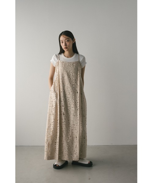 STYLEMIXER(スタイルミキサー)の「シアージャガードキャミワンピース(ワンピース・レディース・アイボリー/グレー・SMALL/MEDIUM)」の17枚目の写真