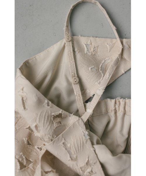 STYLEMIXER(スタイルミキサー)の「シアージャガードキャミワンピース(ワンピース・レディース・アイボリー/グレー・SMALL/MEDIUM)」の4枚目の写真