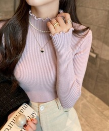 シクラス フリル袖 ニットトップス 36 CYCLAS ブラック フリル袖 ニット CYCLAS（シクラス）通販