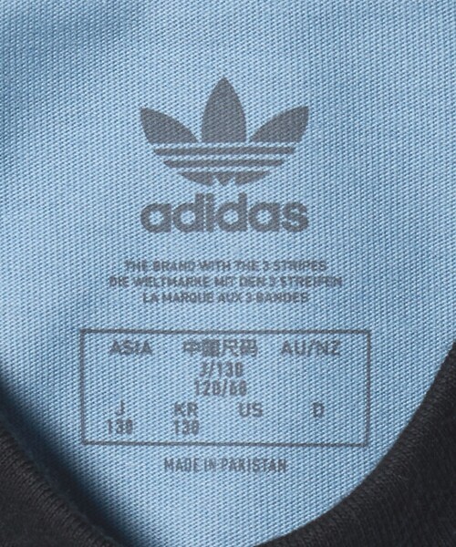 adidas Originals（アディダスオリジナルス）の「＜adidas Originals＞アディカラー スリーストライプ Tシャツ / キッズ  130cm-160cm（Tシャツ/カットソー・キッズ・ブラック/ライトブルー/オフホワイト・130cm/160cm/140cm/150cm）」の17枚目の写真