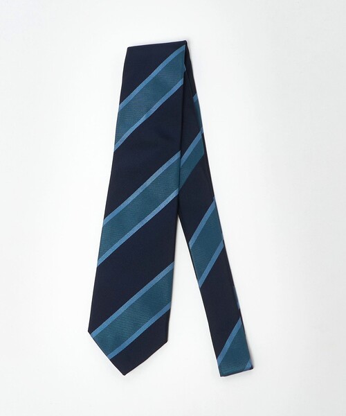 UNITED ARROWS（ユナイテッドアローズ）の「2トーン レジメンタル ネクタイ（ネクタイ・メンズ・ダークブラウン/ブラウン系/ネイビー・FREE）」の3枚目の写真