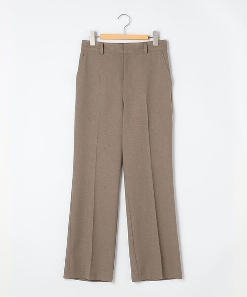NOLLEY’S Sophi（ノーリーズソフィ）の「《セットアップ対応》ウォッシャブルソフトシャンブレーセミフレアパンツ（その他パンツ・レディース・カーキ/チャコールグレー・38/36/34）」の5枚目の写真