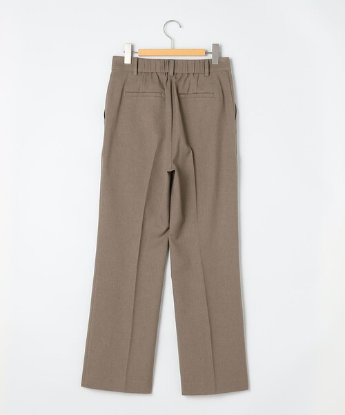 NOLLEY’S Sophi（ノーリーズソフィ）の「《セットアップ対応》ウォッシャブルソフトシャンブレーセミフレアパンツ（その他パンツ・レディース・カーキ/チャコールグレー・38/36/34）」の6枚目の写真