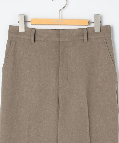NOLLEY’S Sophi（ノーリーズソフィ）の「《セットアップ対応》ウォッシャブルソフトシャンブレーセミフレアパンツ（その他パンツ・レディース・カーキ/チャコールグレー・38/36/34）」の7枚目の写真
