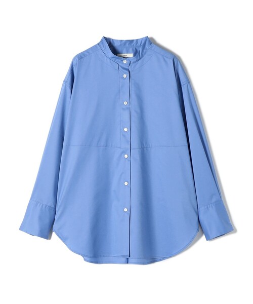 SHIPS(シップス)の「〈手洗い可能〉ソリッド フロント ヨーク スタンドカラー シャツ(シャツ/ブラウス・レディース・スカイブルー・ONE SIZE)」の10枚目の写真