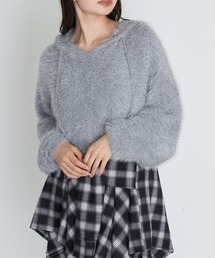 RAY CASSIN | フェザーフードニット(ニット/セーター)