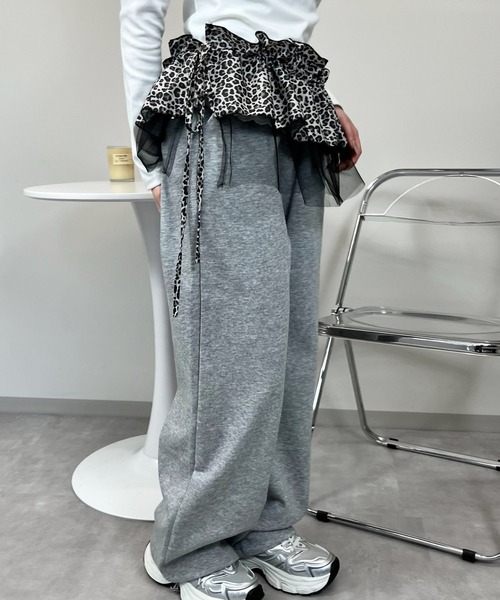 mul.（ムル）の「SK　レイヤード巻きスカート（スカート・レディース・グレー/アイボリー/ブラック/ホワイト/ブラウン/ネイビー・FREE）」の16枚目の写真