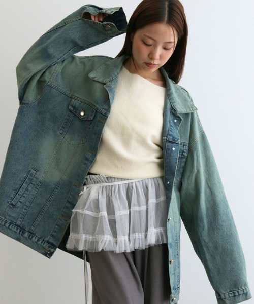 mul.（ムル）の「SK　レイヤード巻きスカート（スカート・レディース・グレー/アイボリー/ブラック/ホワイト/ブラウン/ネイビー・FREE）」の20枚目の写真