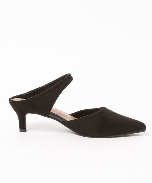 mysty woman(ミスティウーマン)の「スエードラインミュール 598043(パンプス・レディース・ベージュ/ブラック・LARGE/MEDIUM)」の13枚目の写真