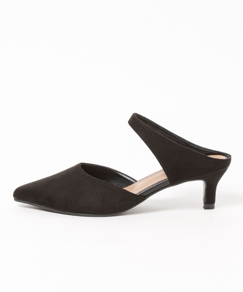 mysty woman(ミスティウーマン)の「スエードラインミュール 598043(パンプス・レディース・ベージュ/ブラック・LARGE/MEDIUM)」の8枚目の写真