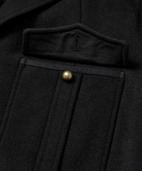 Noen（ノエン）の「ショートリブミリタリーアイクジャケット（テーラードジャケット・メンズ・ブラック/カーキ・LARGE/MEDIUM）」の8枚目の写真