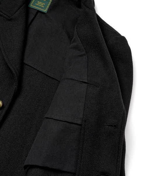 Noen（ノエン）の「ショートリブミリタリーアイクジャケット（テーラードジャケット・メンズ・ブラック/カーキ・LARGE/MEDIUM）」の11枚目の写真