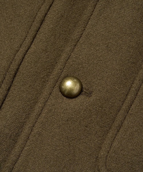 Noen（ノエン）の「ショートリブミリタリーアイクジャケット（テーラードジャケット・メンズ・ブラック/カーキ・LARGE/MEDIUM）」の14枚目の写真