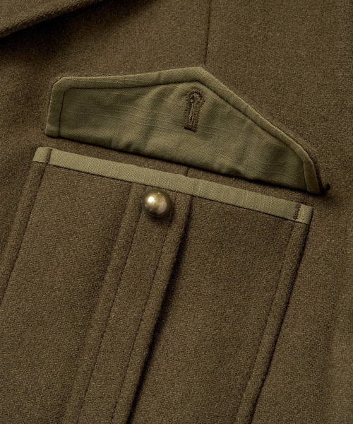 Noen（ノエン）の「ショートリブミリタリーアイクジャケット（テーラードジャケット・メンズ・ブラック/カーキ・LARGE/MEDIUM）」の16枚目の写真