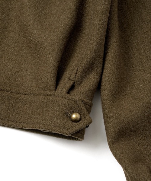 Noen（ノエン）の「ショートリブミリタリーアイクジャケット（テーラードジャケット・メンズ・ブラック/カーキ・LARGE/MEDIUM）」の17枚目の写真