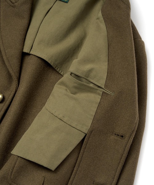 Noen（ノエン）の「ショートリブミリタリーアイクジャケット（テーラードジャケット・メンズ・ブラック/カーキ・LARGE/MEDIUM）」の19枚目の写真