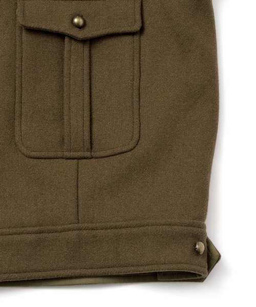 Noen（ノエン）の「ショートリブミリタリーアイクジャケット（テーラードジャケット・メンズ・ブラック/カーキ・LARGE/MEDIUM）」の15枚目の写真