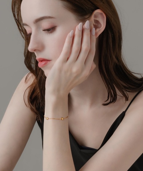 muku(ムク)の「BRACELET/HEART(ブレスレット・レディース・シルバー/ゴールド・FREE)」の9枚目の写真