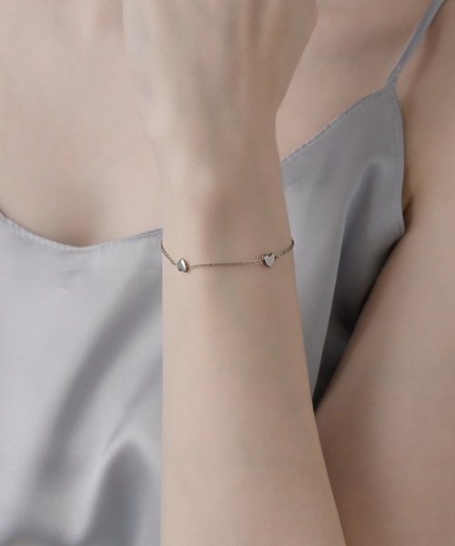 muku(ムク)の「BRACELET/HEART(ブレスレット・レディース・シルバー/ゴールド・FREE)」の7枚目の写真