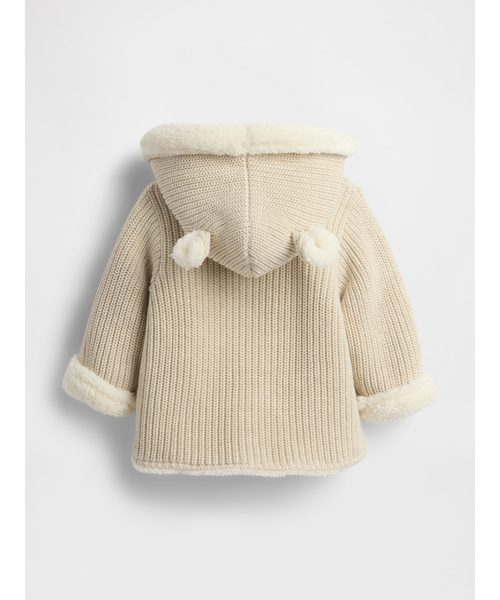 GAP（ギャップ）の「裏ボアくまさんセーターカーディガン (ベビー)（カーディガン/ボレロ・キッズ・ブルー/ナチュラル/ピンク/グレー・80ｃｍ/70cm/60cm/90cm）」の7枚目の写真
