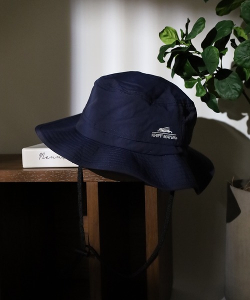 KRIFF MAYER（クリフメイヤー）の「KRIFF MAYER 撥水加工 吸汗速乾 アドベンチャーハット 帽子 男女兼用（ハット・メンズ・ベージュ/ネイビー/チャコール/ブラック・FREE）」の4枚目の写真
